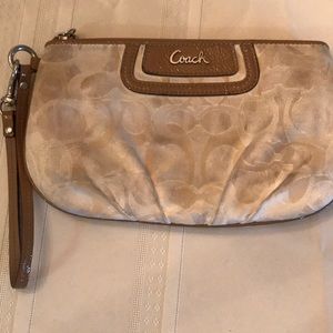 Large Vintage Coach Wristlet